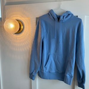 J Crew Men’s bright/light blue hoodie sweatshirt. Size Medium